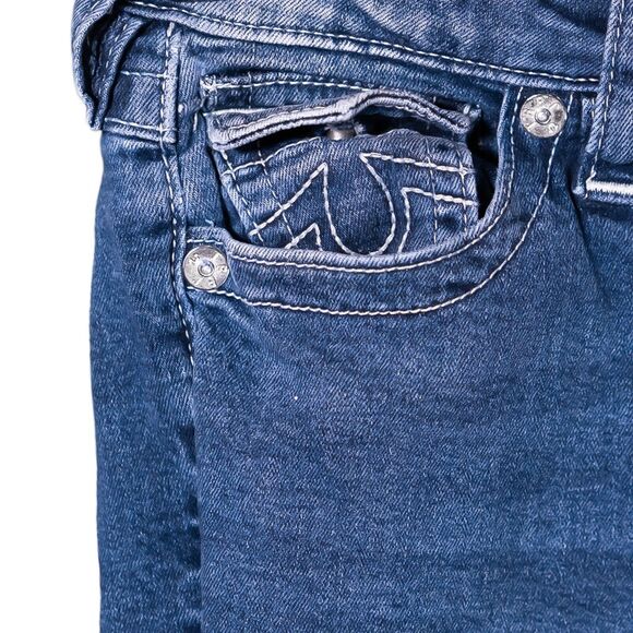 True Religion Jeans Women's Blue Skinny Stretch High Rise Medium Wash Halle 26 - Picture 5 of 11
